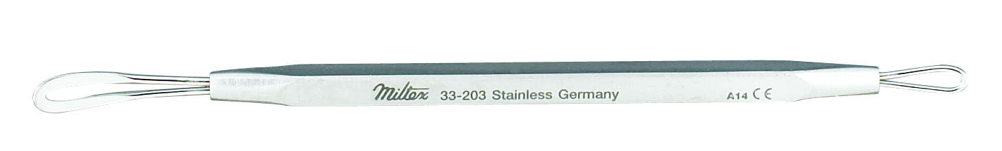 Extractor Comedone Extractor Miltex® Saalfield 4-1/4 Inch Stainless Steel by Integra York PA, Inc. (Miltex)  ID 33-206